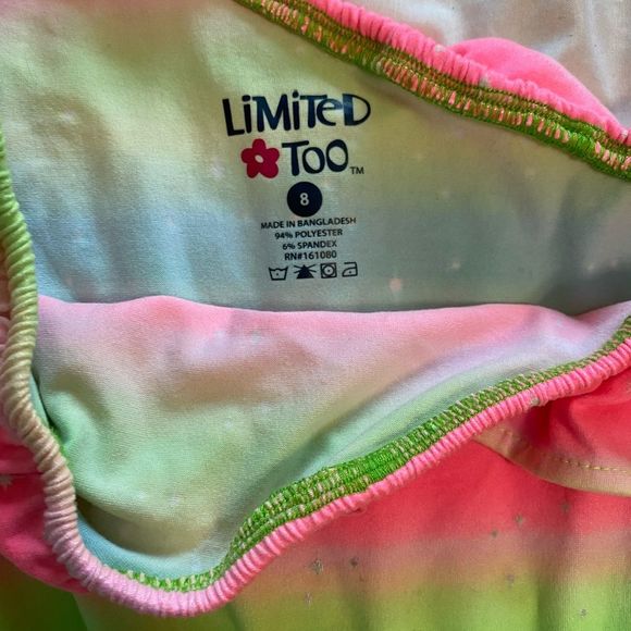 💚 Girls Limited Too Size 8 Romper - Picture 2 of 3